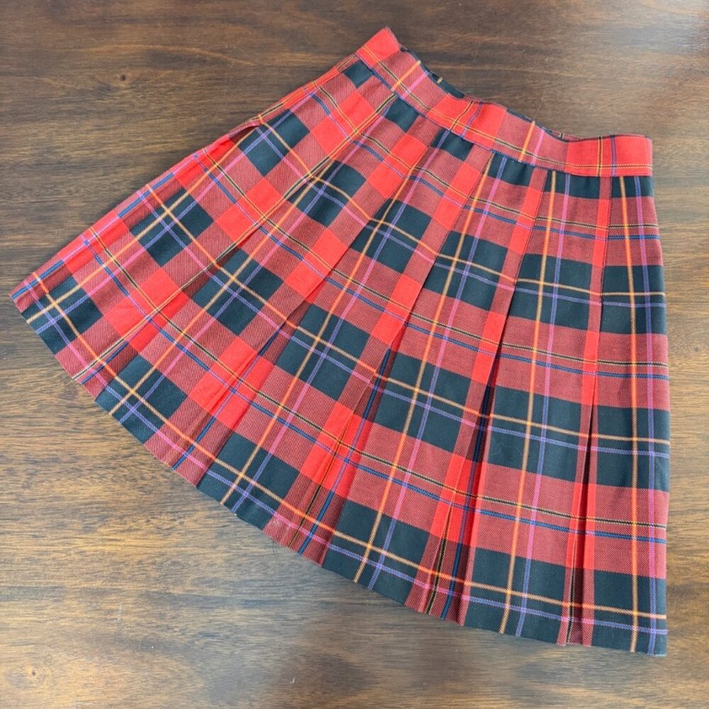 2/$40 🌸 Vintage Sostanza Plaid Pleated Skirt